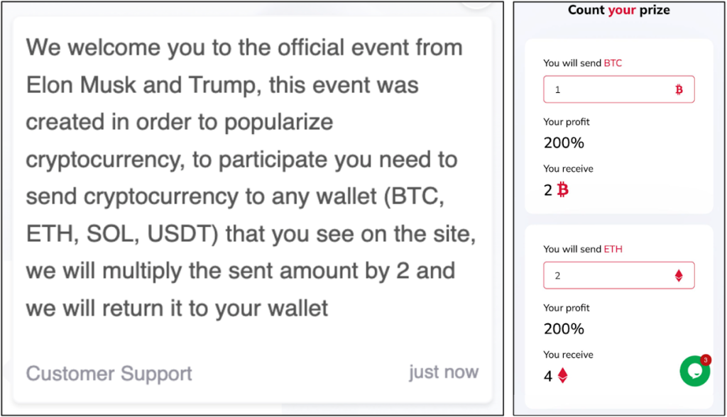 elon musk and trump scam